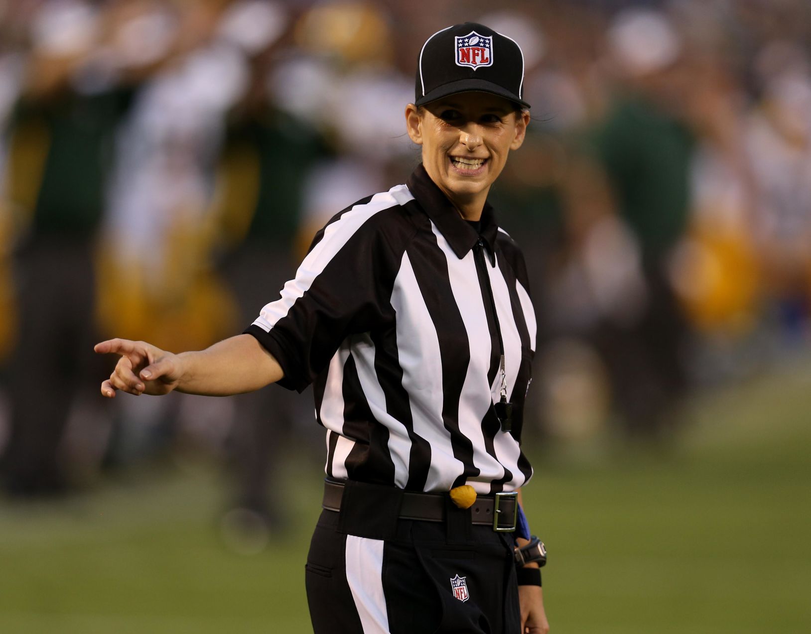 2012: First woman to officiate NFL game